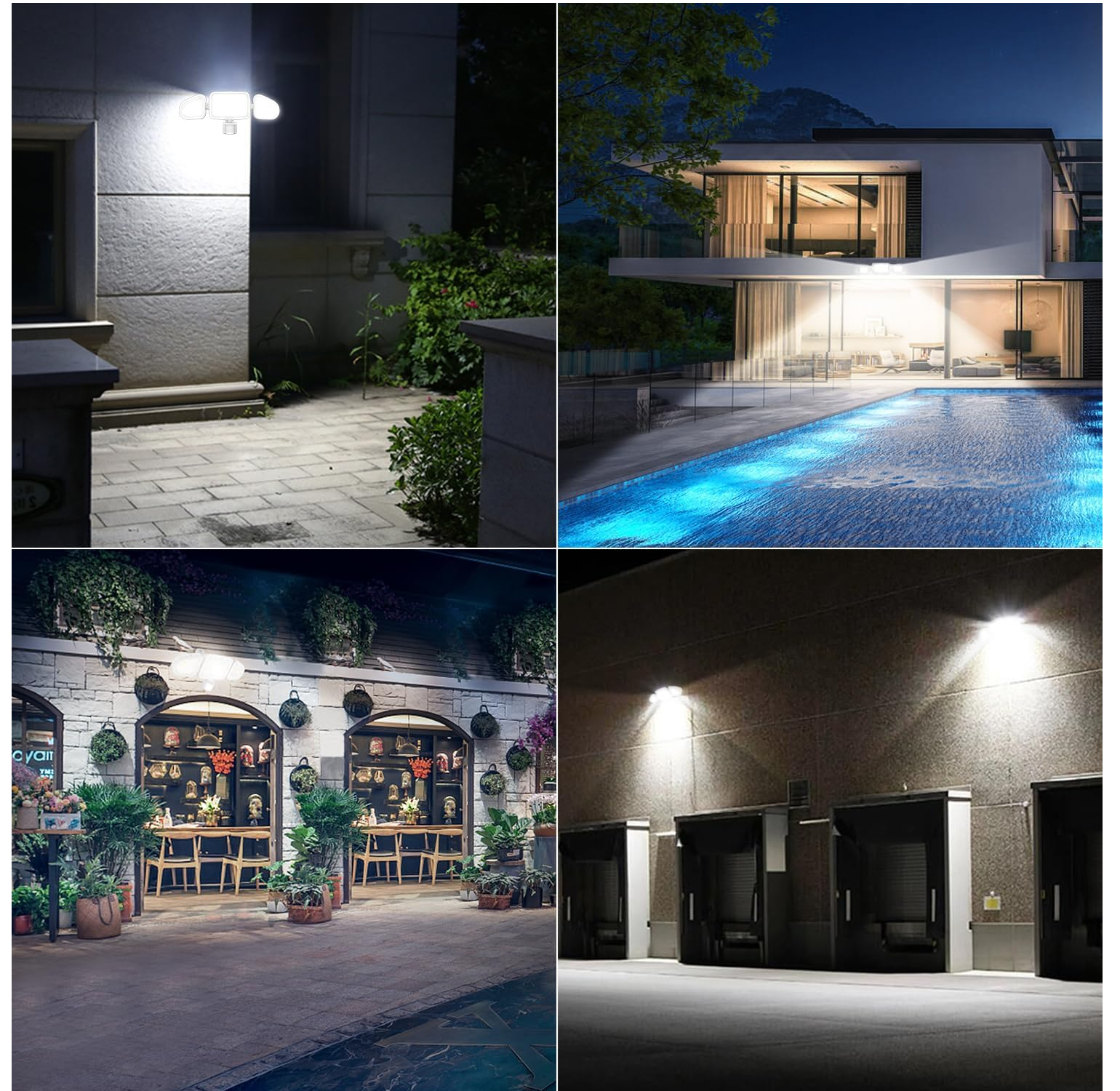 Motion Sensor Security Lights with Remote