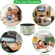 360° Rotating Leather Desk Organizer – Multi-Functional Pen & Remote Holder (Blue Bird)
