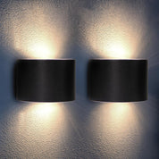 Solar Up & Down Wall Lights – Outdoor Waterproof LED (2 Pack)
