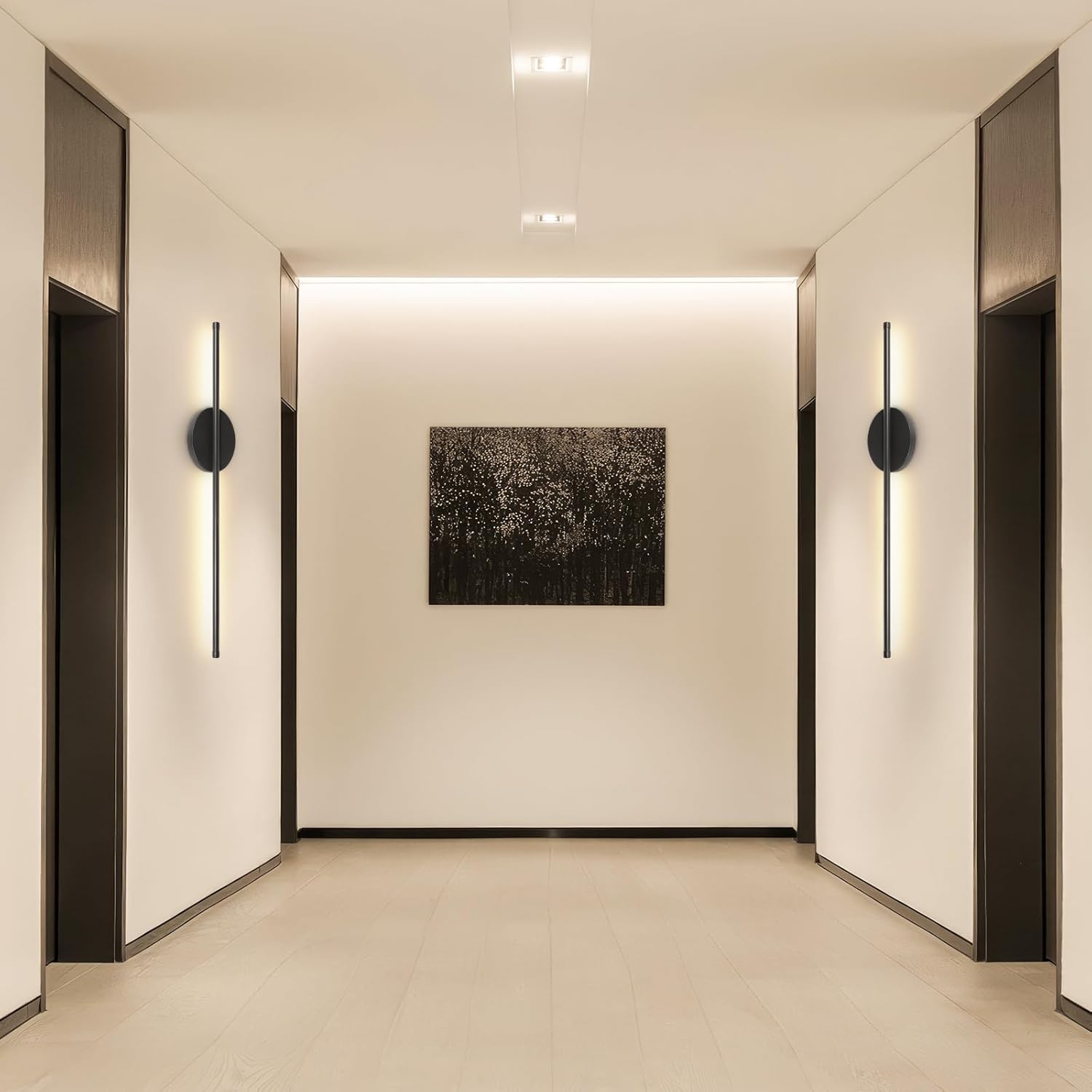 2 Pack Rechargeable Wall Sconce Lights with Remote, Dimmable