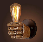 Antique Fist Wall Sconce Light Vintage Industrial E27 Lamp