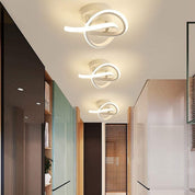 minfair Modern LED Ceiling Light – Round Geometry, 18W, 24cm Diameter