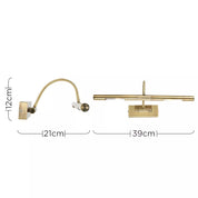 Adjustable Twin LED Picture Wall Light