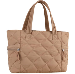 Large Puffer Tote Bag for Women – Lightweight Fluffy Shoulder Handbag