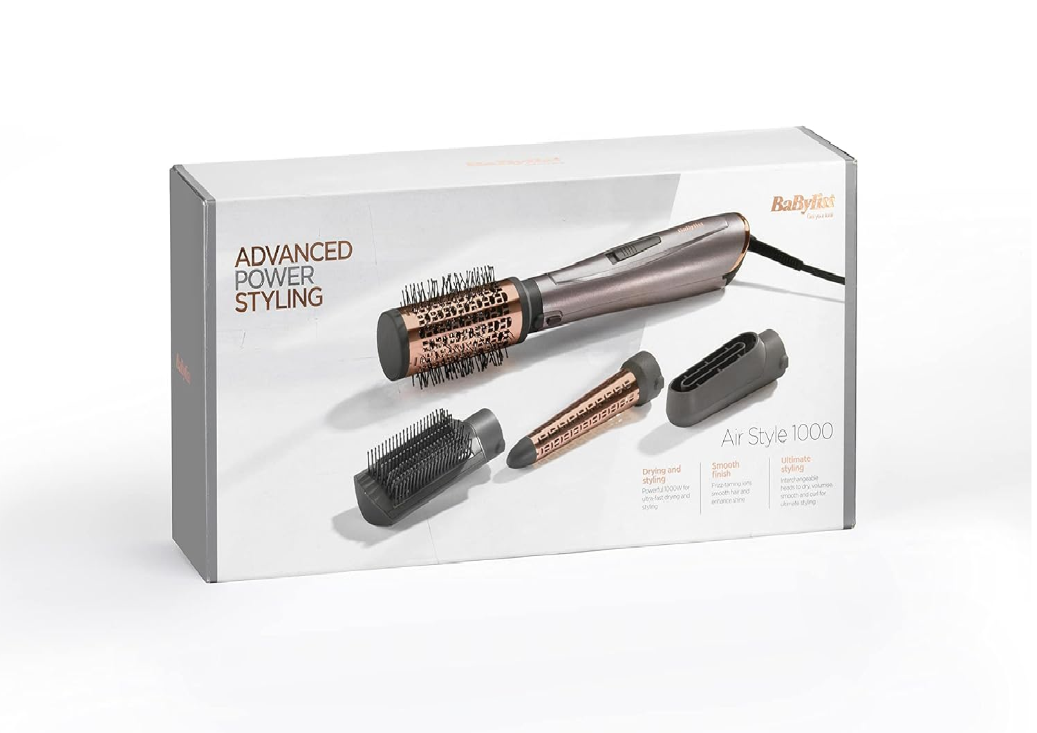 Air Styler 1000W – All-in-One Hair Dryer Brush, Volumiser & Curler with Ionic Tech