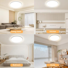24W Bathroom Ceiling Light Dimmable LED with Remote
