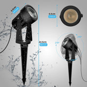 Mains-Powered Garden Spotlights – 10-Pack LED Set