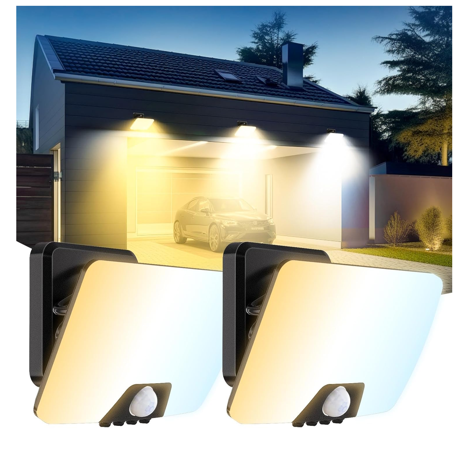 24W PIR Motion Sensor Security Light