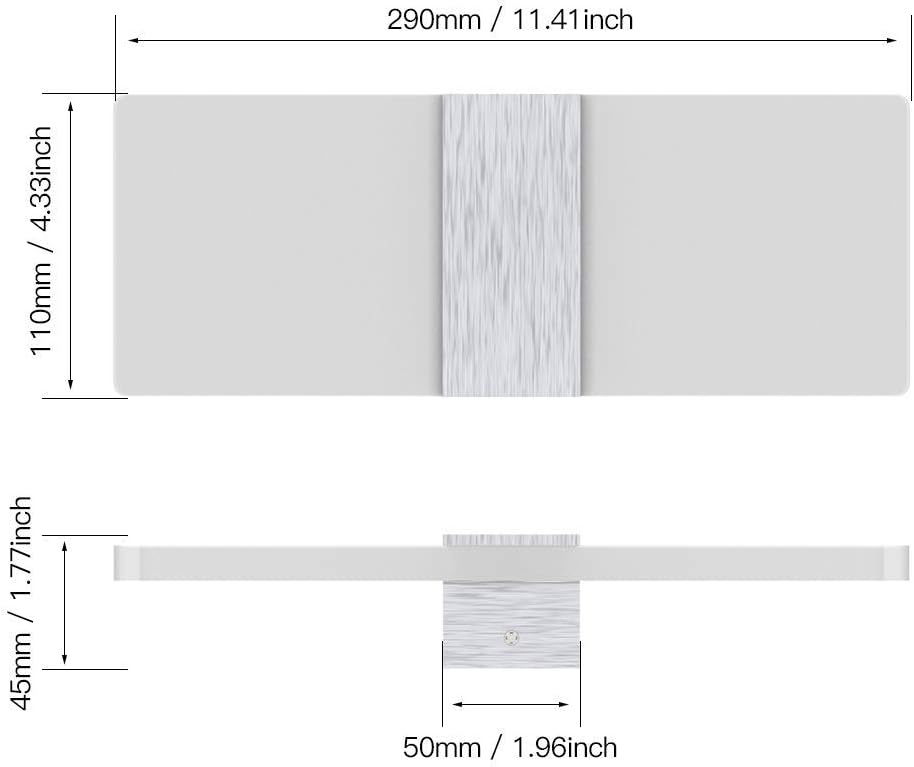 LED Wall Lights Indoor Dimmable Modern Up Down Sconces
