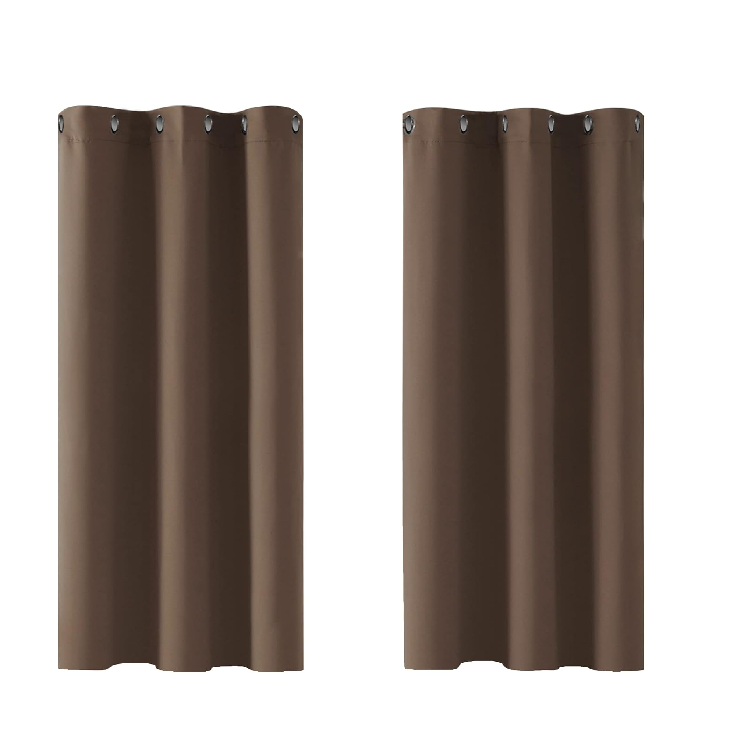 Light Grey Thermal Blackout Curtains – Eyelet Window Drapes 42x54 Inch, 2 Panels