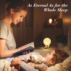 3D Printed Moon Lamp Touch Control Night Light