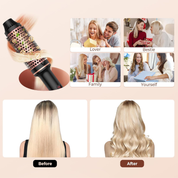 Ionic Thermal Brush – Heated Round Styling Brush with Adjustable Temp 120–210°C