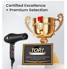 Ionic Hair Dryer – Fast Dry Blow Dryer with Diffuser & Comb, 2 Speed 3 Heat