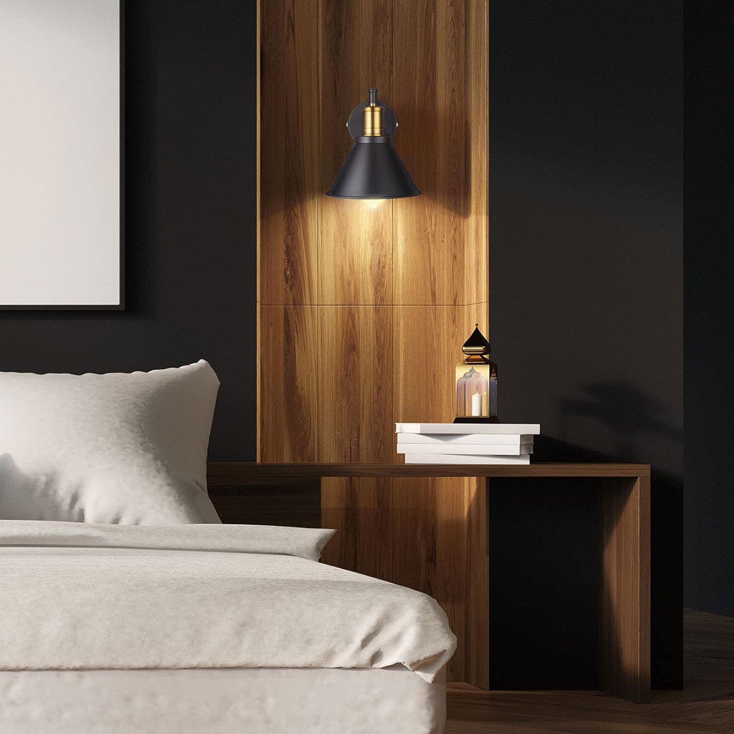 Adjustable Black Bronze Swing Arm Wall Lamp E27
