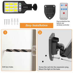 Wholesale 2200W LED Solar Power PIR Motion Sensor Wall Light Outdoor Garden Security Lamp