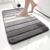 DEXI Extra Soft Microfiber Bath Mat 50x80cm – Absorbent Non-Slip Washable Rug, Grey