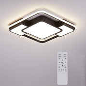 Modern Dimmable LED Ceiling Light with Remote, 90×60CM, 3000–6500K