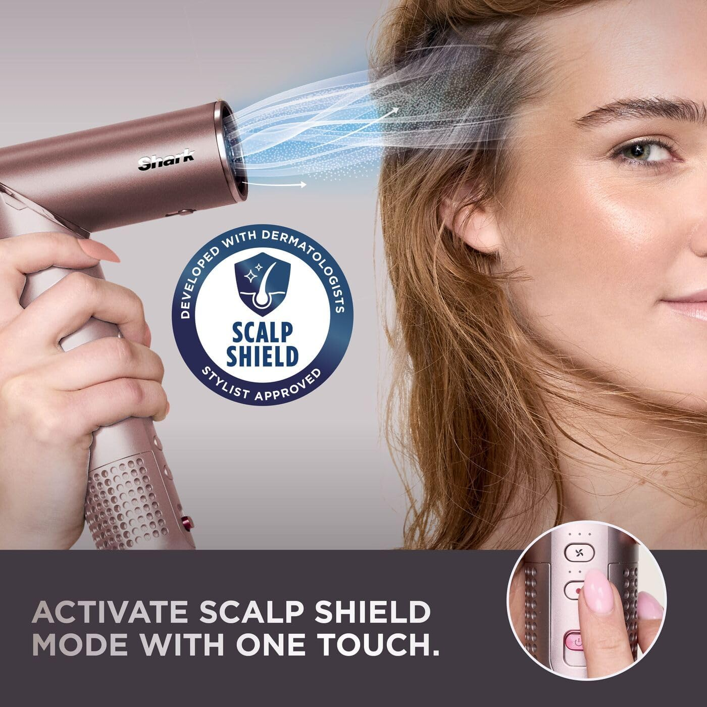 Cosmic Blush 5-in-1 Multi-Styler & Hair Straightener – Wet-to-Dry Hot Air Styler
