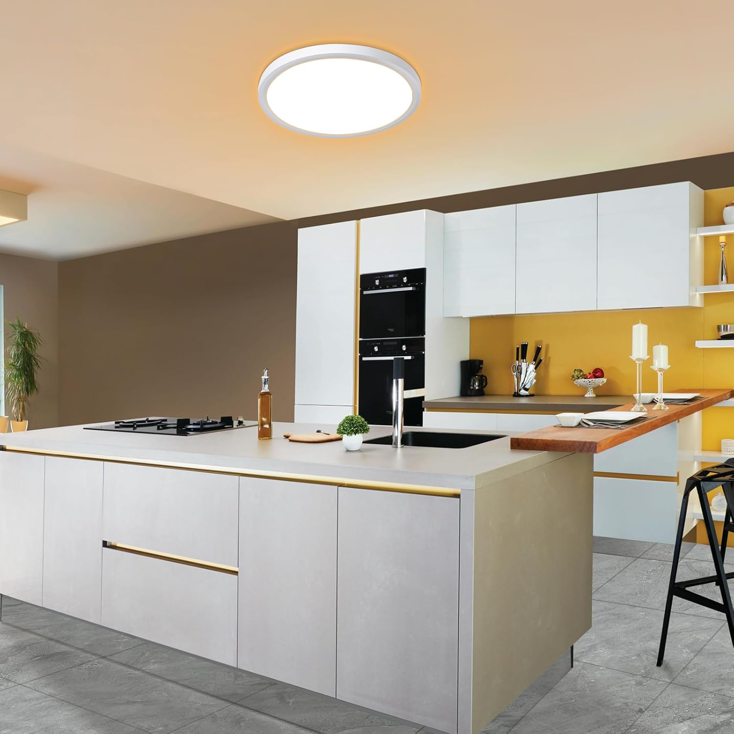 18W LED Ceiling Light – Adjustable Color, Waterproof, 1800LM, Ø23cm