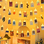 3M Photo Clip String Lights – 20 LED, 8 Modes, Battery Powered