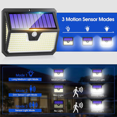 238 LED Solar Security Lights, Motion Sensor, 270° Wide-Angle, IP65 Waterproof