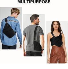 Anti-Theft Crossbody Sling Bag for Men & Women – Waterproof Travel Chest Pack