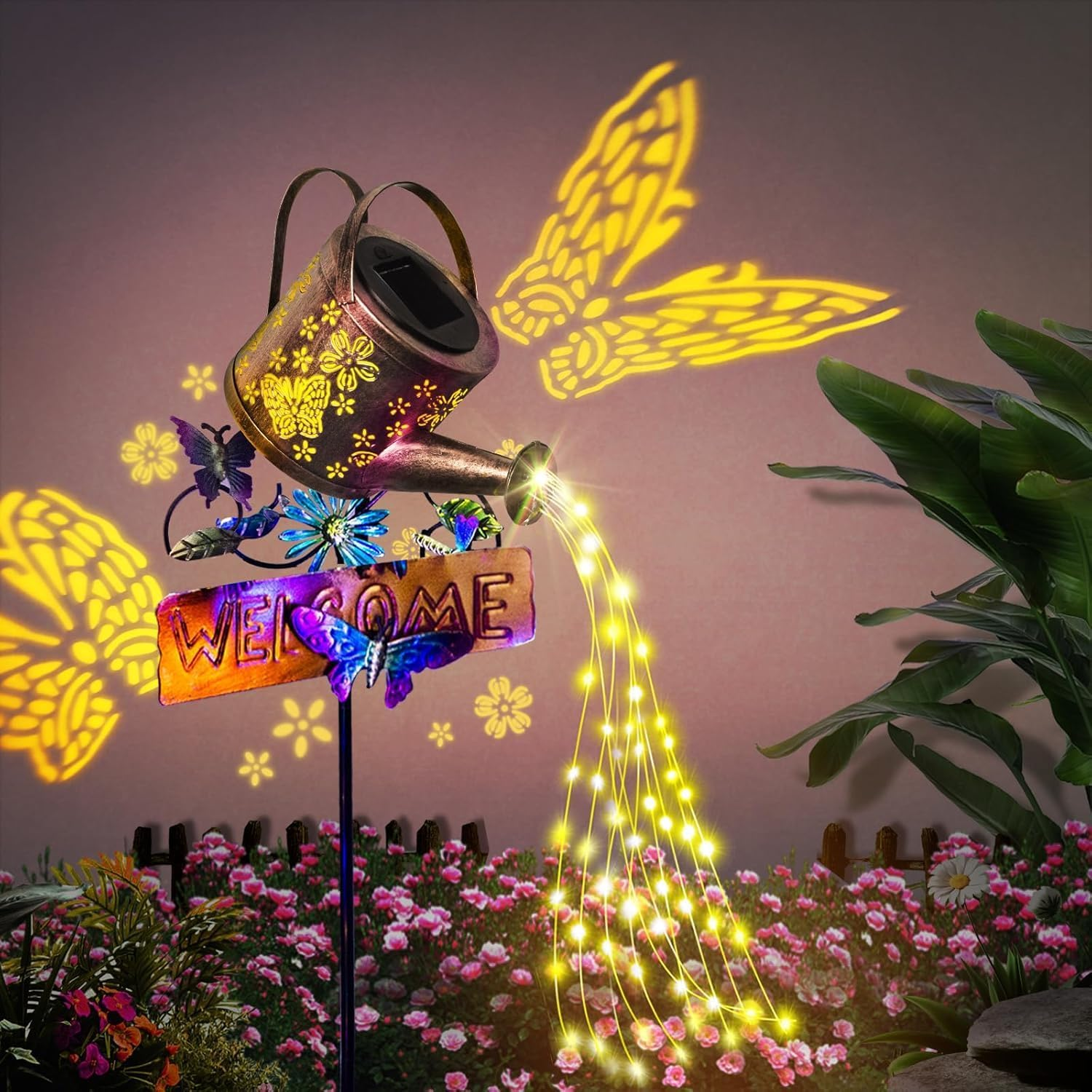 Solar Watering LED Fairy Lights