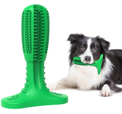 Dog Toothbrush Chew Toy – Natural Rubber Teeth Cleaning & Dental Care for Puppies