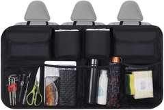 Car Boot Organiser & Waterproof Seat Back Protector – Multi-Pocket Travel Storage