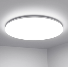 48W IP54 Waterproof LED Ceiling Light, 5000K Daylight White, 2400lm for Bathroom, Kitchen, Hallway