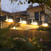 Solar Deck Lights 16PCS LED Outdoor Waterproof Pathway & Stair Lamps