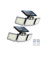280 LED Solar Motion Light – 3-Head Outdoor Floodlight