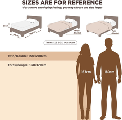 Bedsure Soft Fleece Throw Blanket – Cosy Fluffy Sofa & Bed Throw, Off White 130x170 cm