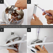 Dimmable 18W LED Curved Ceiling Light for Rooms