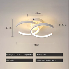 Modern LED Ceiling Lamp Chandelier - Stylish Pendant Light for Living Room or Bedroom