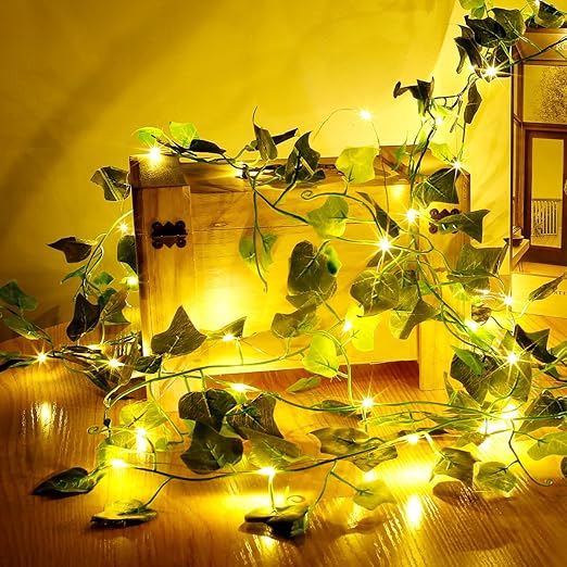10M Ivy Garland with 100 LED Fairy Lights
