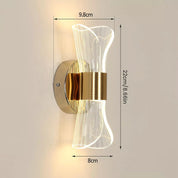 Modern 12W Dimmable LED Wall Sconce with Adjustable Color