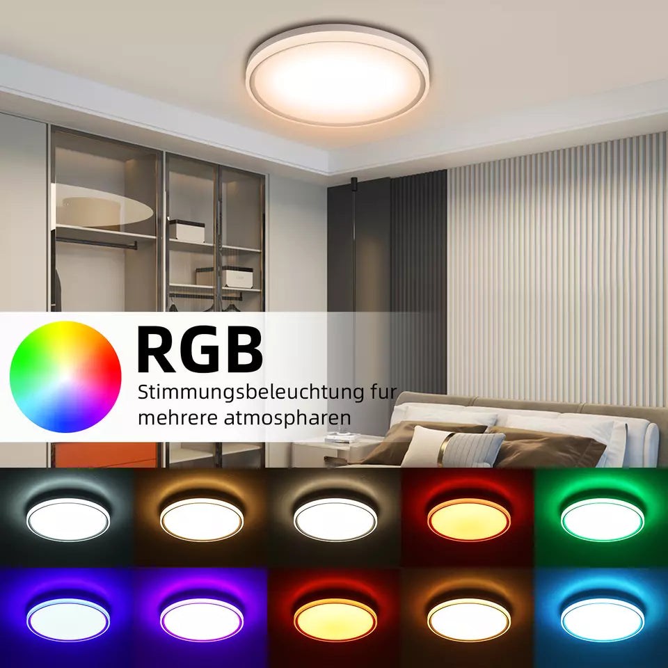28W RGB LED Round Ceiling Light – Remote Control