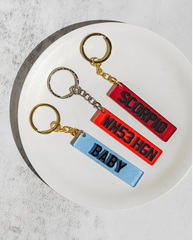 Personalised Number Plate Keychain – Custom Mini Car Licence Plate Key Ring Gift