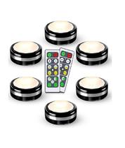 Wireless Battery Puck Lights with Remote – 4000K Natural White