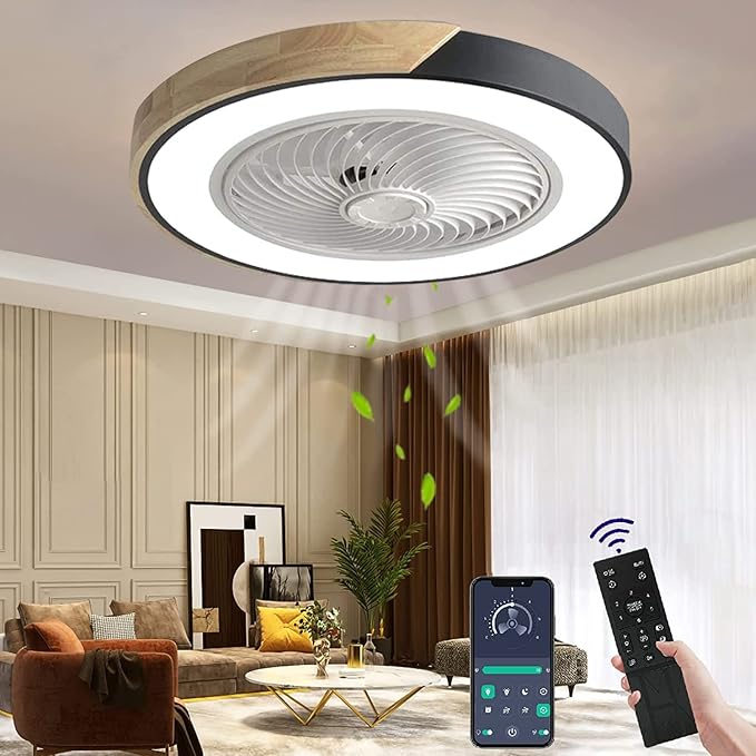 Ceiling Fan with LED Light & Remote Control
