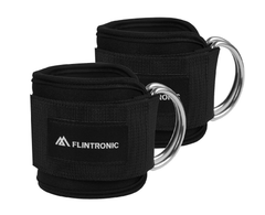 Adjustable Ankle Straps for Cable Machine – Padded Gym Cuffs with Dual D-Rings