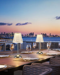 Rechargeable Gold Table Lamp, Touch Dimmable LED Desk Light