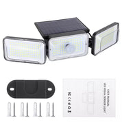368 LED Solar Motion Sensor Outdoor Wall Light