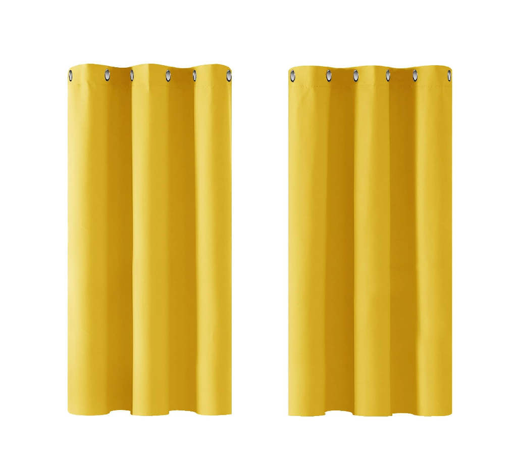 Light Grey Blackout Curtains 42x54" – Thermal Insulated Eyelet Drapes, 2 Panels