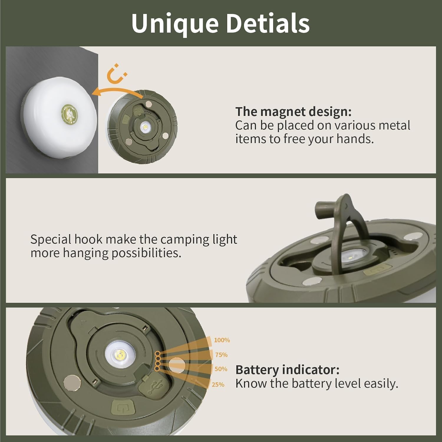 Rechargeable Camping String Lights – 20M, Portable, Multi-Mode