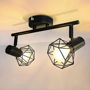 Adjustable E14 Vintage Wall Spotlight with Rotatable Shade