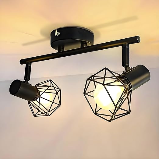 Adjustable E14 Vintage Wall Spotlight with Rotatable Shade
