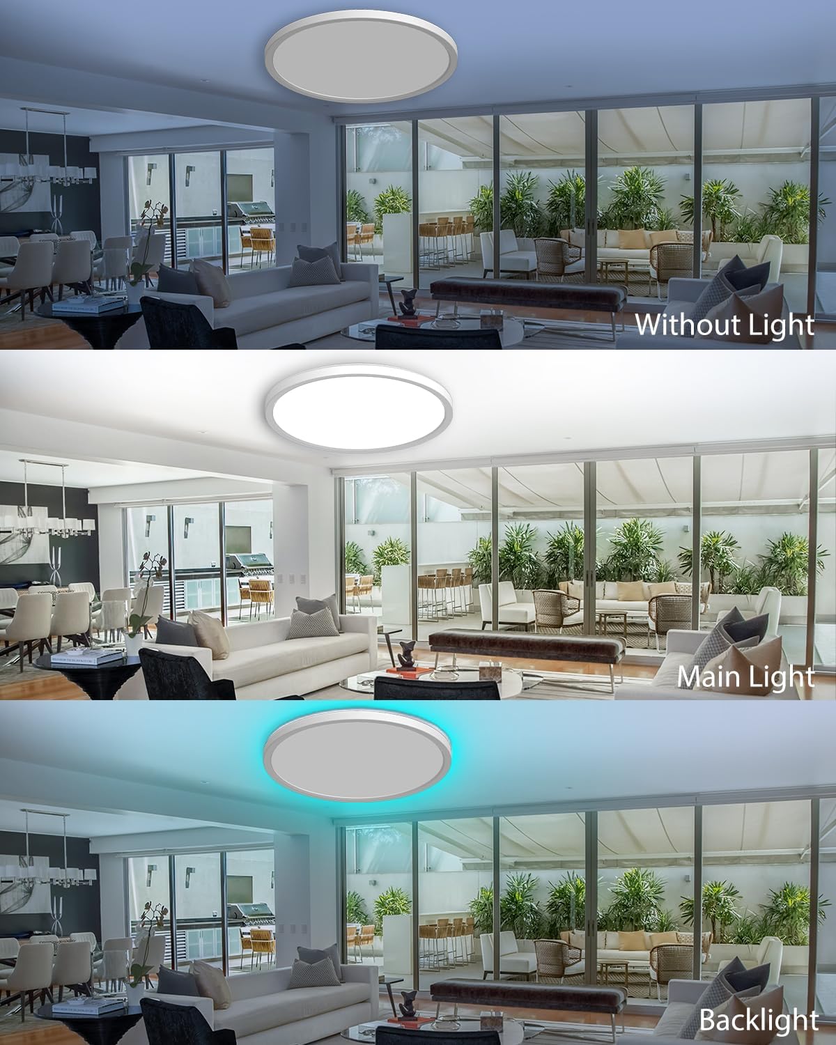 30CM LED Ceiling Light with Remote & RGB Backlight