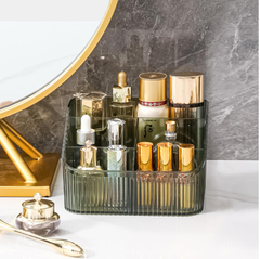 Homeanda Green Makeup Organizer – Cosmetic & Skincare Storage Compartments